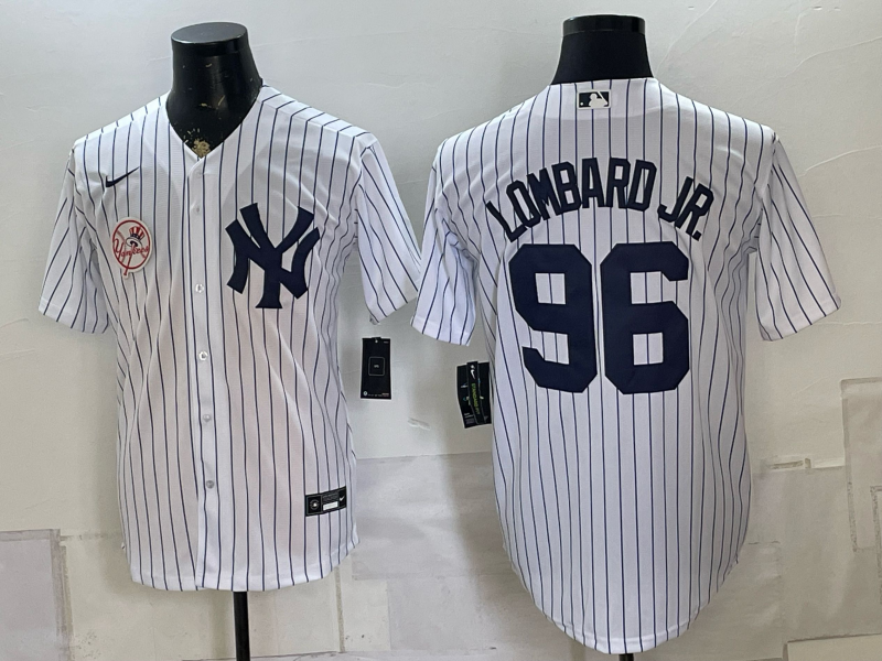 Men 2026 New York Yankees #96 Lombard Jr white Nike MLB Jersey 0816007->chicago cubs->MLB Jersey